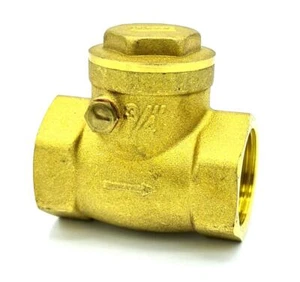 Swing Clack Non-Return Check Valve Brass One-Way Valves Variuos Sizes - Picture 1 of 3
