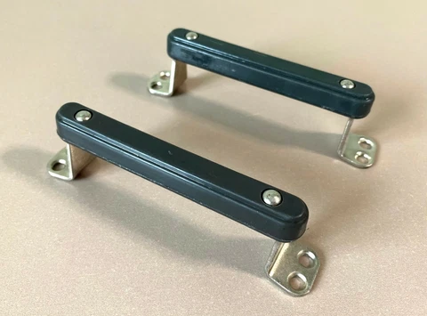 Pair of Soviet Steel & Plastic Drawer Handles/Pulls Home Decor Vintage USSR '70s Cover