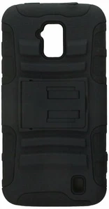 ASMYNA Advanced Armor Stand Protector Cover for ZTE Z795G Black/Black - Picture 1 of 1
