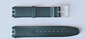 SWATCH Strap x AUTOMATIC FRANCOIS 1st - SAK100-1991 - LEATHER STRAP - leather strap - Picture 1 of 1