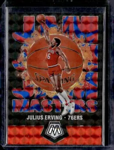Julius Erving 53/99 2019-20 Mosaic Jam Masters Blue Reactive Mosaic Prizm #2 - Imagen 1 de 2