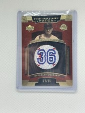 2004 Upper Deck Sweet Spot Classic Player Number Patch  /75 Don Newcombe