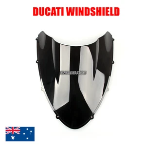 Parabrisas Doble Burbuja Negro Ducati 848 1098 1198 todo el año - Imagen 1 de 3