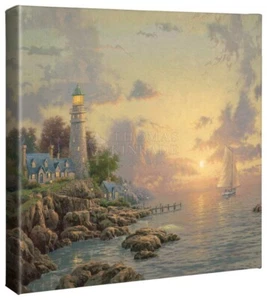 Thomas Kinkade Sea of Tranquility 14 x 14 Canvas Wrap - Picture 1 of 2