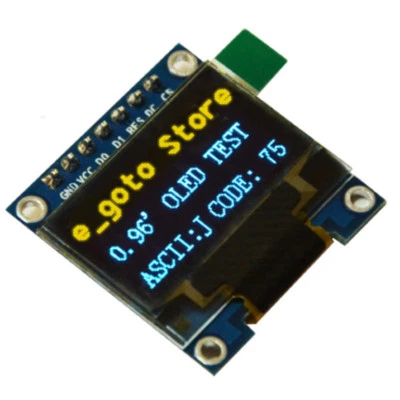 3-5V 0.96" SPI Serial 128X64 OLED LCD LED Display Module blue yellow for Arduino - Image 1 of 4