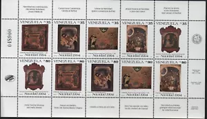 Venezuela: 1994; Scott 1512 in sheet of 10 diff. values +4 F.DC complete VZ2481 - Picture 1 of 2