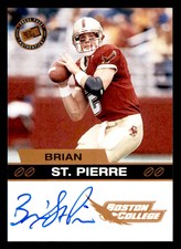 2003 Press Pass Brian St. Pierre AUTO Bronze Boston College Eagles