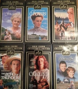 6 Hallmark Hall of Fame Gold Crown Collectors Editon Movies VHS See Description - Picture 1 of 20