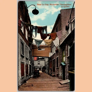 Postcard Sous Le Cap Narrowest Thoroughfare Quebec Canada - Picture 1 of 4