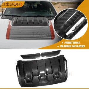 Dry Carbon For Ford F150 Raptor R 2023-25 Front Engine Hood Vent Panel Kit Trims - Picture 1 of 10
