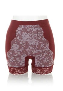 Rhonda Shear Seamless Jacquard Panty, Red, Small - Picture 1 of 2