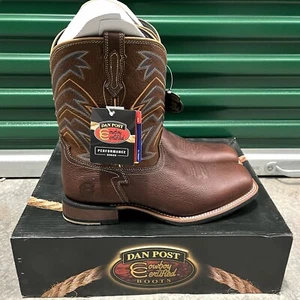 NUEVAS Botas Dan Post Vaquero Certificadas Cuero Puntera Cuadrada Talla 14 D DP6013 - Imagen 1 de 10
