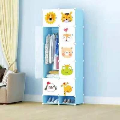 10 Cube Closet Wardrobe Modular Storage Organizer Clothes Kids Furniture Shoe  - image 1 of 4