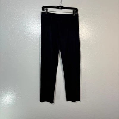 Misook Pants Womens Petite XS Navy Knit Pull On Elastic Waist Stretch Ankle - Image 1 of 4