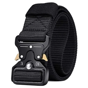 Men's Tactical Belt, 1.5" Nylon Web Rigger Hiking Work Belts for Men with Hea... - Picture 1 of 6