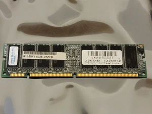 256MB 1x256MB PC133 LD Chips SDR Memory Stick PC-133 SDRAM 9119MY14038 ↤ - Picture 1 of 6