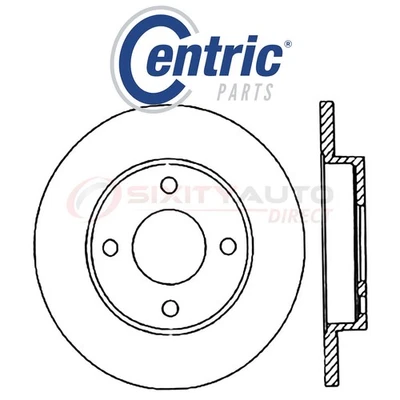 Centric C-TEK Disc Brake Rotor for 1978-1990 Plymouth Horizon 1.6L 1.7L 2.2L nf - Изображение 1 из 4