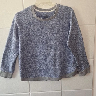 Sudadera Cuddle Duds Mujer Oso de Peluche Talla L Grande 14-16 Larga Slv Azul Gris Foto 1 de 4