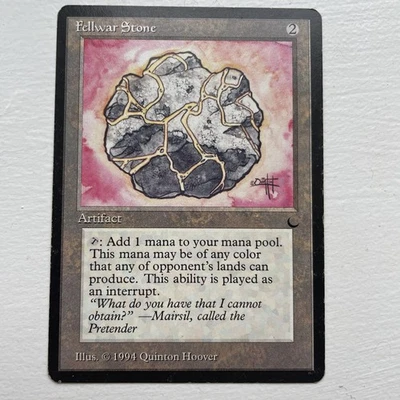 MTG - Fellwar Stone - THE DARK 1994 Commander EDH Black Border EX - Image 1 of 2