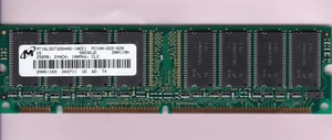 256MB PC-100 MICRON MT16LSDT3264AG-10EE1 Desktop Ram Memory Stick PC100 SDR DIMM - Picture 1 of 2