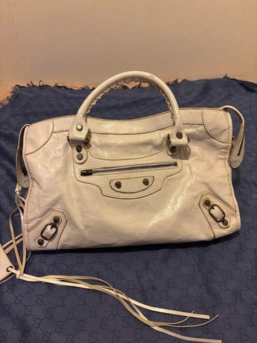 Borsa a tracolla Balenciaga Classic City Tote Bag 2 vie pelle USATA originale #S2329