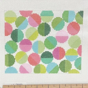 Hand painted Needlepoint canvas Elizabeth Crane Swartz Mimi Clutch 13ct 7x5" - Picture 1 of 1