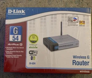 D-Link DI-524 54 Mbps Wireless G 4-Port 10/100 Router (DI-524) New! Unopened!! - Picture 1 of 6