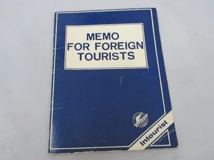 Vintage INTOURIST UDSSR MEMO FOR FOR FOREIGN TOURIST, 1980 Moscow Olympics Booklet - Bild 1 von 9