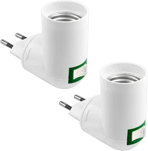 Portalámparas Pared E27 con Interruptor sin Cable, CA 220-240V, Max. 100W, Porta - Imagen 1 de 6