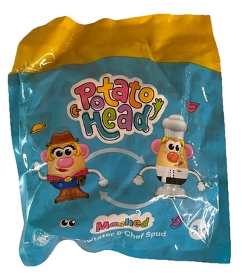 Wendy's Cabeza de Patata Puré Vaquero y Chef Spud 2025 Niños Comida Juguete Serie Nuevo en Paquete Foto 1 de 2