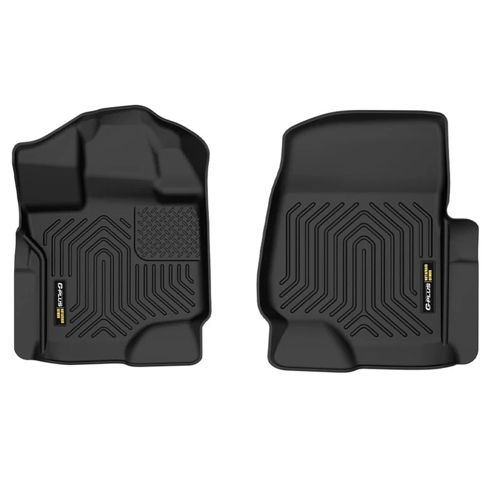 G-PLUS 2PCS Floor Mats Compatible with Ford F150 Super Crew 2015-2025(Fit 22-...