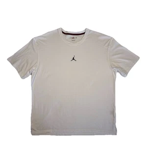 Air Jordan T-Shirt XL weiß DRI-FIT Kurzarm Jordan Logo vorne weich Strick - Bild 1 von 20