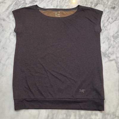 Camisa ARC’TERYX Mujer XS Manga Gorra Cuello Barco Púrpura  Foto 1 de 4