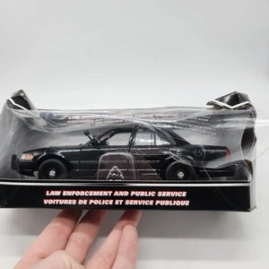 2007 Ford Crown Victoria Unmarked Police Interceptor Black Detective 1/24 READ** - Picture 1 of 11