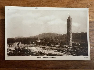Vintage Postcard UK 🇬🇧 Battle Memorial Largs Ayrshire RPPC - Image 1 of 2