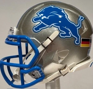 Detroit Lions 2024 Amon-Ra St. Brown MINI Riddell Football Helmet plus Options - Picture 1 of 7