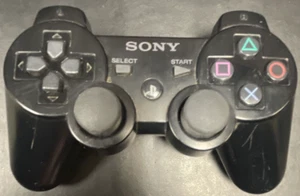 Sony PlayStation 3 PS3 Sixaxis DualShock 3 Controller Black Genuine OEM - Foto 1 di 10
