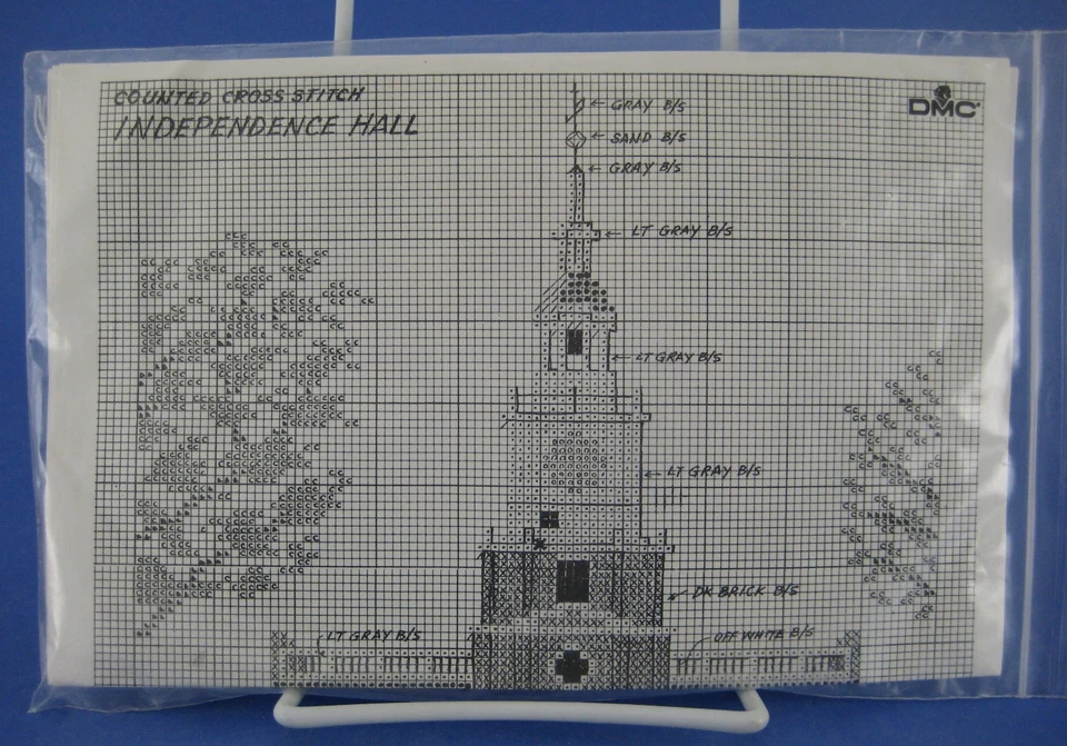 Kit de punto de cruz contado Independence Hall DMC # Yo 557 Foto 1 de 1
