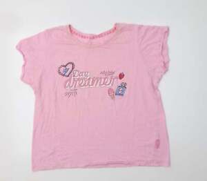 Preworn Womens Pink Cotton Top Pyjama Top Size XL