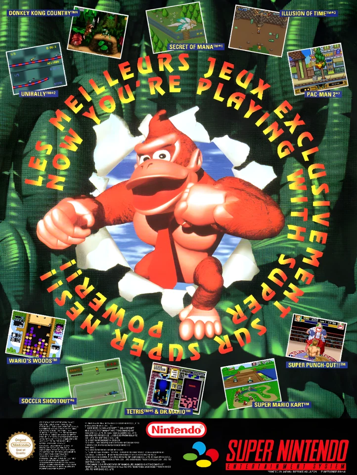 Super NES Poster FR - Photoshop Art To Print - Image 1 of 1