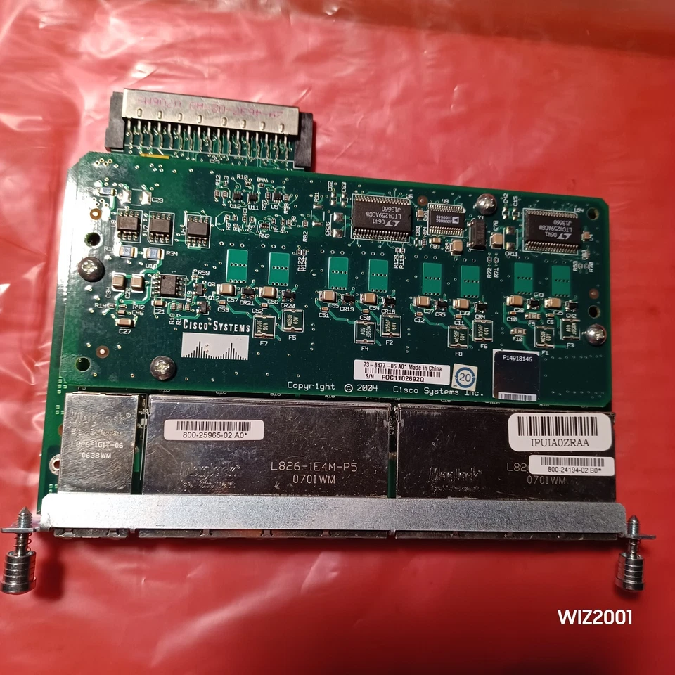 Cisco HWIC-D-9ESW 9 Port HighSpeed Network Module Interface Card HWICD9ESW - Image 1 of 4