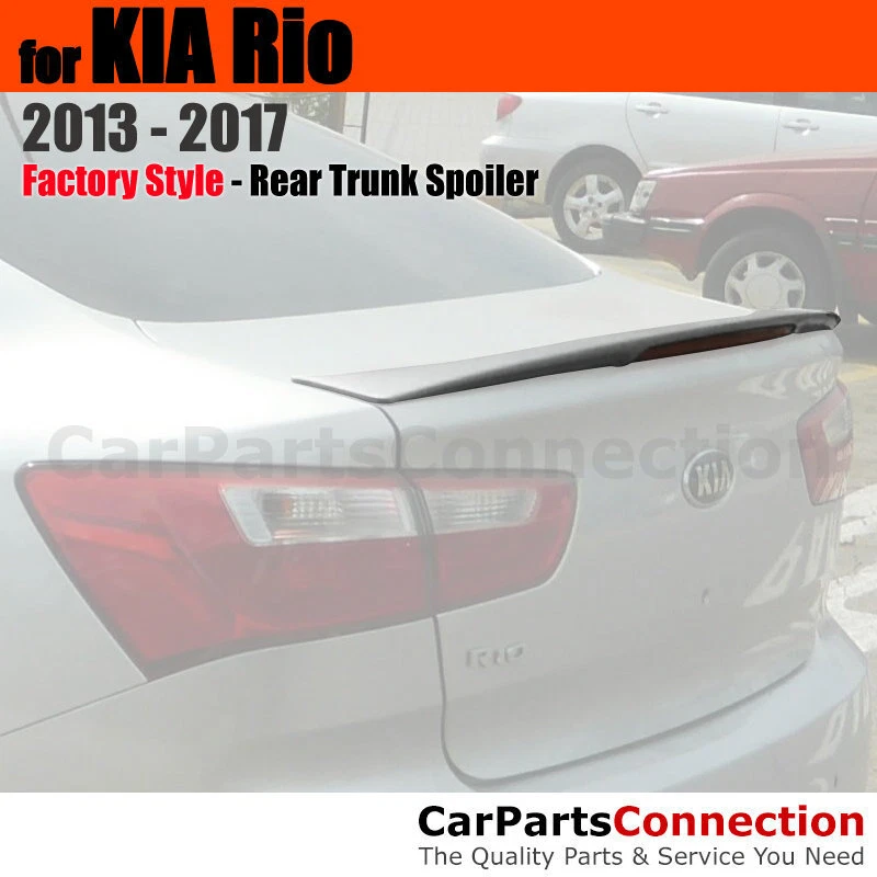 Alerón de cubierta de maletero trasero ABS con lámpara de freno para montaje empotrado Kia Rio 13-17 Foto 1 de 1