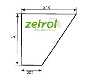 Szyba przednia do ciągnika Fendt - drzwi dolne bezbarwne LSA 307 309 311 - Zdjęcie 1 z 1
