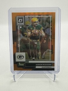 2022 Panini Donruss Optic Aaron Rodgers /199 70 Orange Prizm