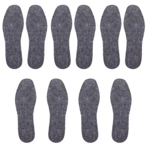 5 Paia Solette Calde in Feltro di Lana Solette per Scarpe Donna Inserto Invernale e - Foto 1 di 12