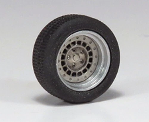 RUOTE 1/43 4 NORI x FIAT 131 ASFALTO (NON VERNICIATE) ARENA AREW010 - Immagine 1 di 1