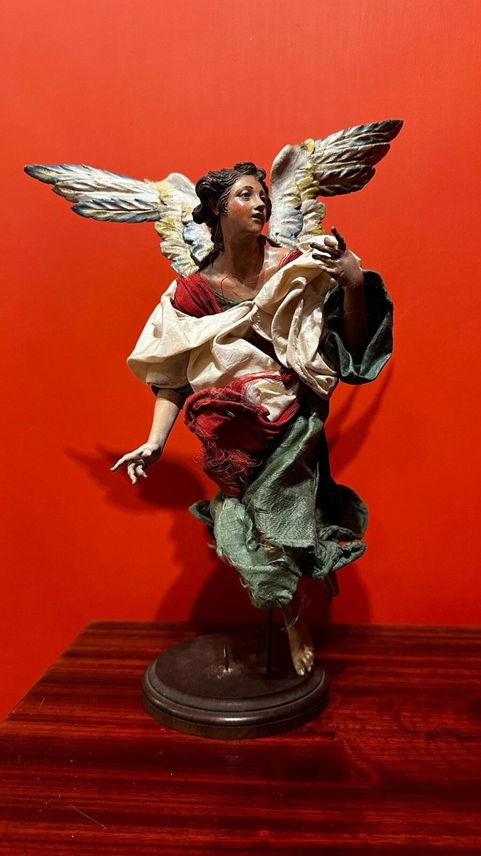 Angeli In Terracotta Meridiane - Decorazione Da Giardino O Casa, Stile Vintage - Foto 12