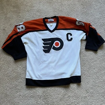 VTG CCM Eric Lindros Philadelphia Flyers NHL Center Ice Jersey Size 48 - Image 1 of 4