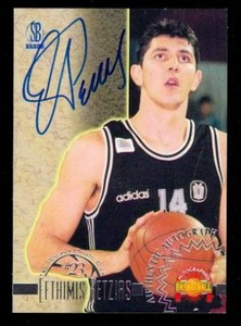1996-97 Score Board Efthimis Retzias Rookie Signed Autograph Card AUTO