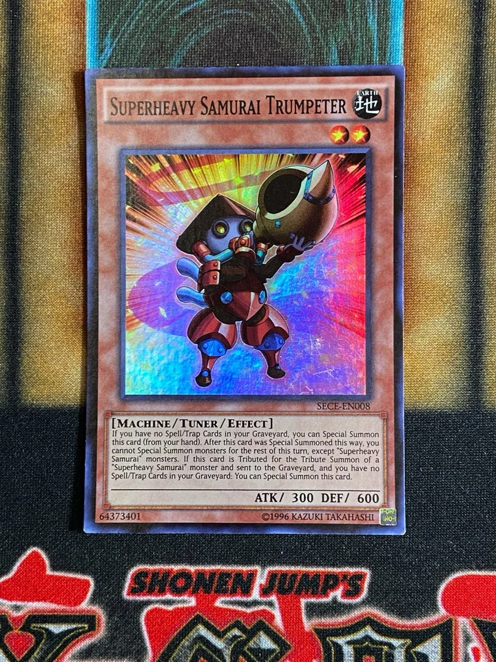 Yugioh Superheavy Samurai Trumpeter SECE-EN008 Super Rare NM - Image 1 of 1